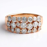 Gouden ring met SI2 (H) Diamanten (CIRARI)
