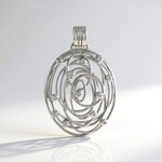 Ciondolo in argento con Zircone (Ornaments by de Melo)