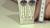 Boucles d'oreilles en argent et Tanzanite (Gems en Vogue)