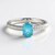 Anello in argento con Apatite Blu