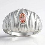 Anillo en plata con Topacio imperial de Ouro Preto (Pallanova)