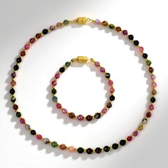 Parure in argento con Tormalina