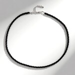 Collana in argento con Spinello Nero