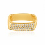 Zilveren ring met zirkonen (de Melo Essence)