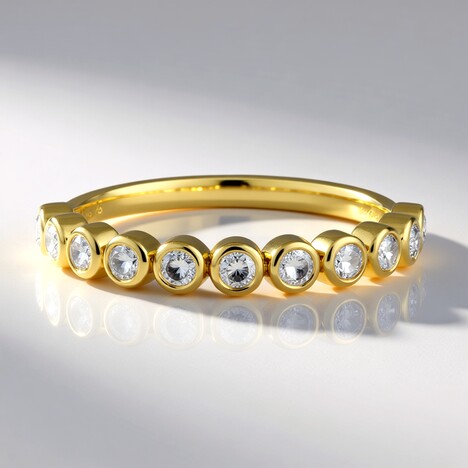 Anello in oro con Diamante I3 (H) (de Melo Gold)