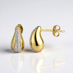 Orecchini in argento con Zircone (Adela Silber)