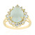 14K Aquamarine Gold Ring