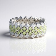 Anillo en plata con Topacio blanco