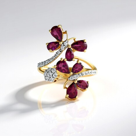 Anello in argento con Rodolite di Naktamunda