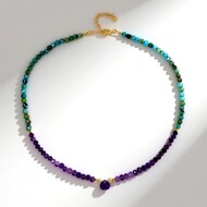 Zambian Amethyst Silver Necklace