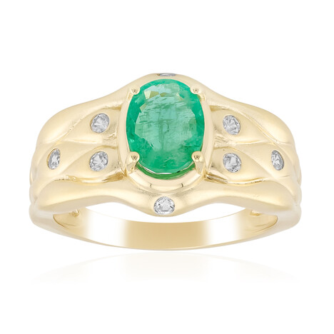 Anillo en oro con Esmeralda de Brasil (de Melo Gold)