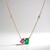 Collana in oro con Smeraldo Zambia AAA (CIRARI)