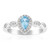 Anello in argento con Acquamarina Santa Maria