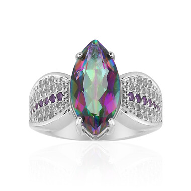 Bague en argent et Quartz mystique