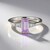 Anello in argento con Ametista Rose de France