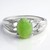 Anello in argento con Crisoprasio Imperiale