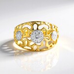 Anello in argento con Zircone (Ornaments by de Melo)