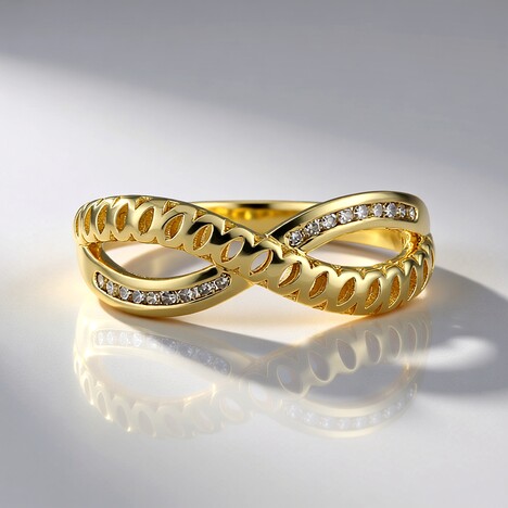 Anello in oro con Diamante Champagne I2 (Ornaments by de Melo)