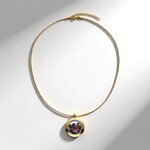 Collana in acciaio inossidabile con Tormalina