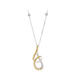 14K SI2 Orange Diamond Gold Necklace (CIRARI)