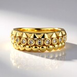 Anello in argento con Diamante Cioccolato I2