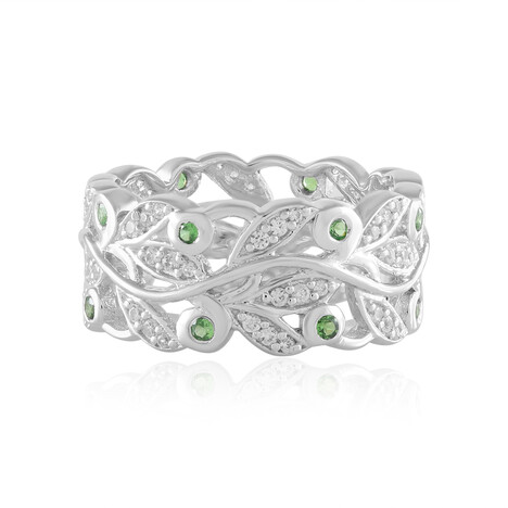 Tansania-Tsavorit-Silberring (de Melo Essence)