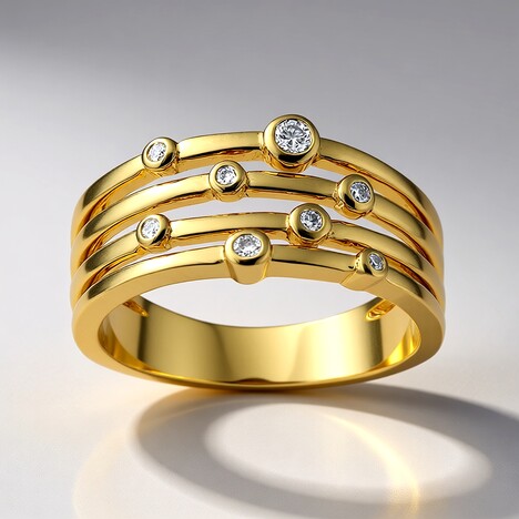 Bague en argent et Diamant SI1 (G) (Annette)