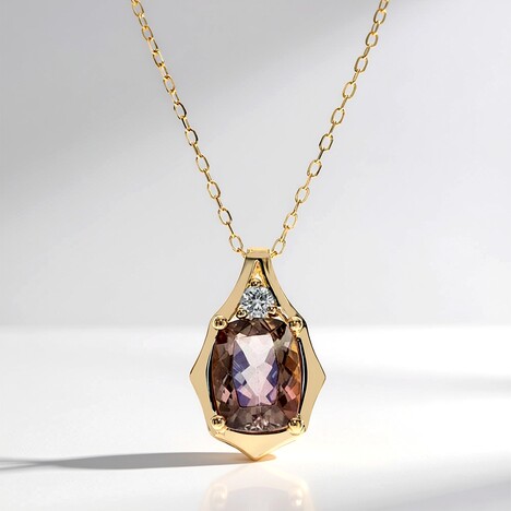 Collana in oro con Pietra del Sole dell'Oregon (CIRARI)