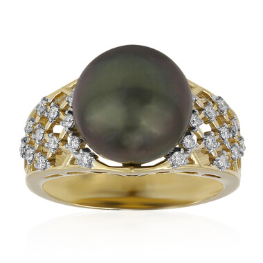 Tahitiperlen-Goldring (TPC)