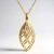 Collana placcata in oro con Zircone