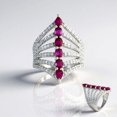 Anello in argento con Rubino del Madagascar
