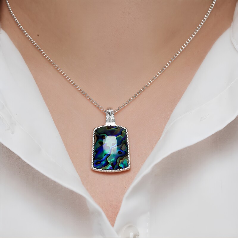 Abalone-Muschel-Silberanhänger (Art of Nature)