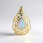 Ciondolo in oro con Opale di Welo (Ornaments by de Melo)