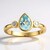 Anello in argento con Topazio Blu Cielo