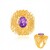 Uruguay-Amethyst-Silberring (de Melo Essence)