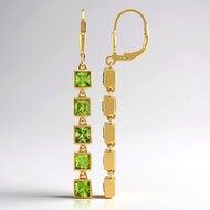 Pendientes en plata con Esfena