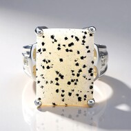 Anillo en plata con Ágata brillante