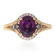 Gouden ring met een rhodliet (CIRARI)