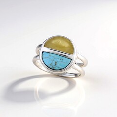 Anello in argento con Turchese