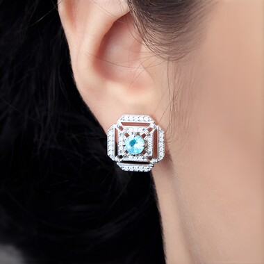 Ratanakiri Zircon Silver Earrings