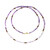 Collar en plata con Cuarzo lavanda (Riya)