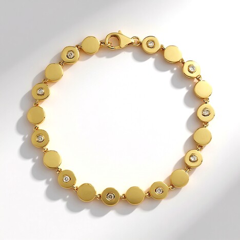 Bracciale in argento con Diamante Cioccolato I2