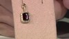 Pendientes en plata con Granate