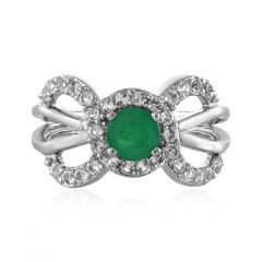 Brasilianischer Smaragd-Silberring