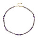 Collar en plata con Zafiro místico (Riya)