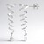 Boucles d'oreilles en argent et Zircon (SAELOCANA)