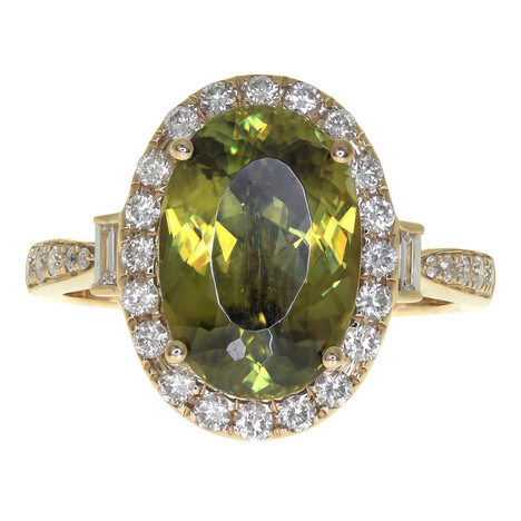 Anello in oro con Sfene (CIRARI)