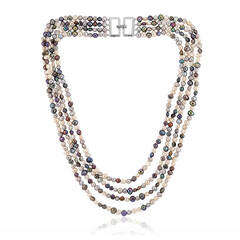Freshwater pearl Silver Necklace (TPC)