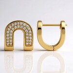 Orecchini in oro con Diamante SI1 (G) (Annette)