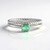 Anello in argento con Smeraldo Russo (Adela Silber)